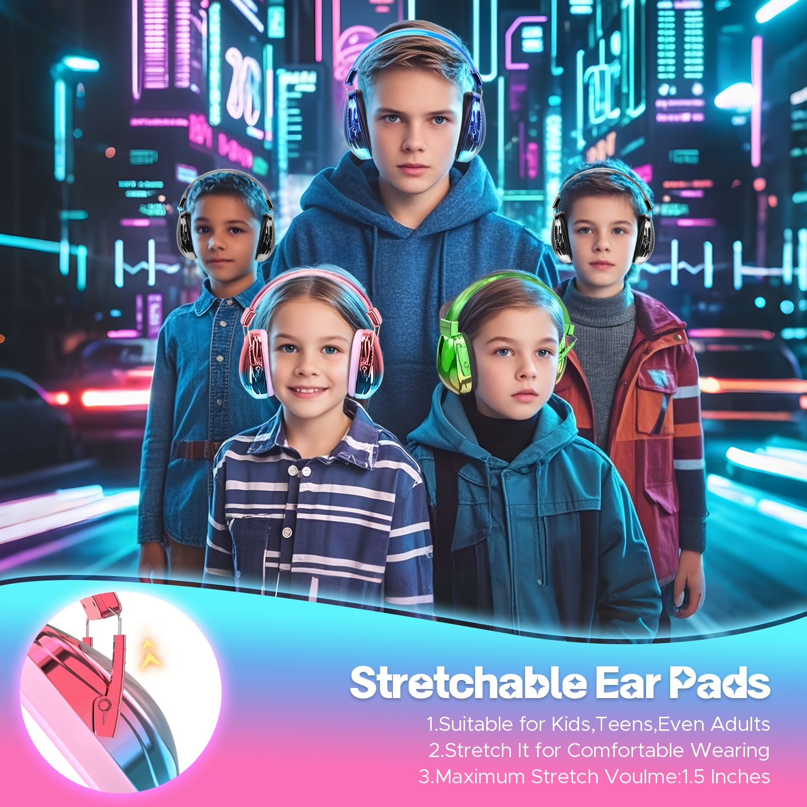 Auriculares con cancelación de ruido para niños, orejeras para niños, protección auditiva para niños, bebés, protectores auditivos con cancelación de ruido, para niños
