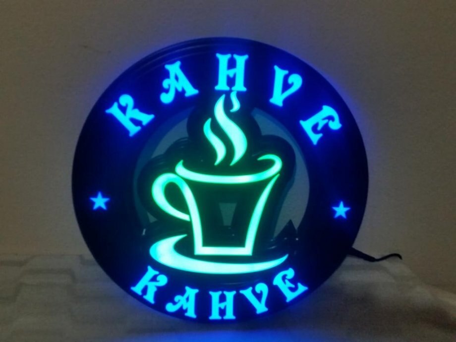 Kaffe led skylt styrelse led neon led skyltning billigast 38 x38cm