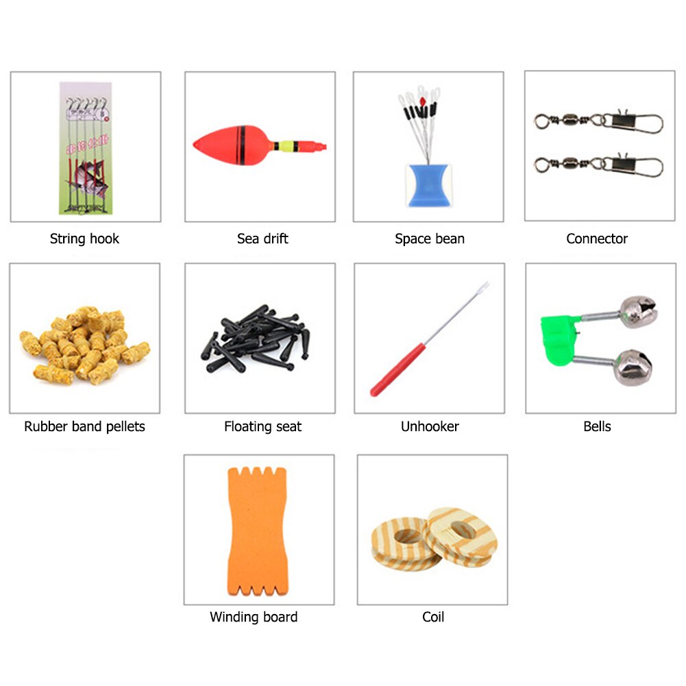 Fishing Rod Set with Reel Portable Fishing Lightweight Retractable Beginners Fishing Pole Fishing Tackle Accessories