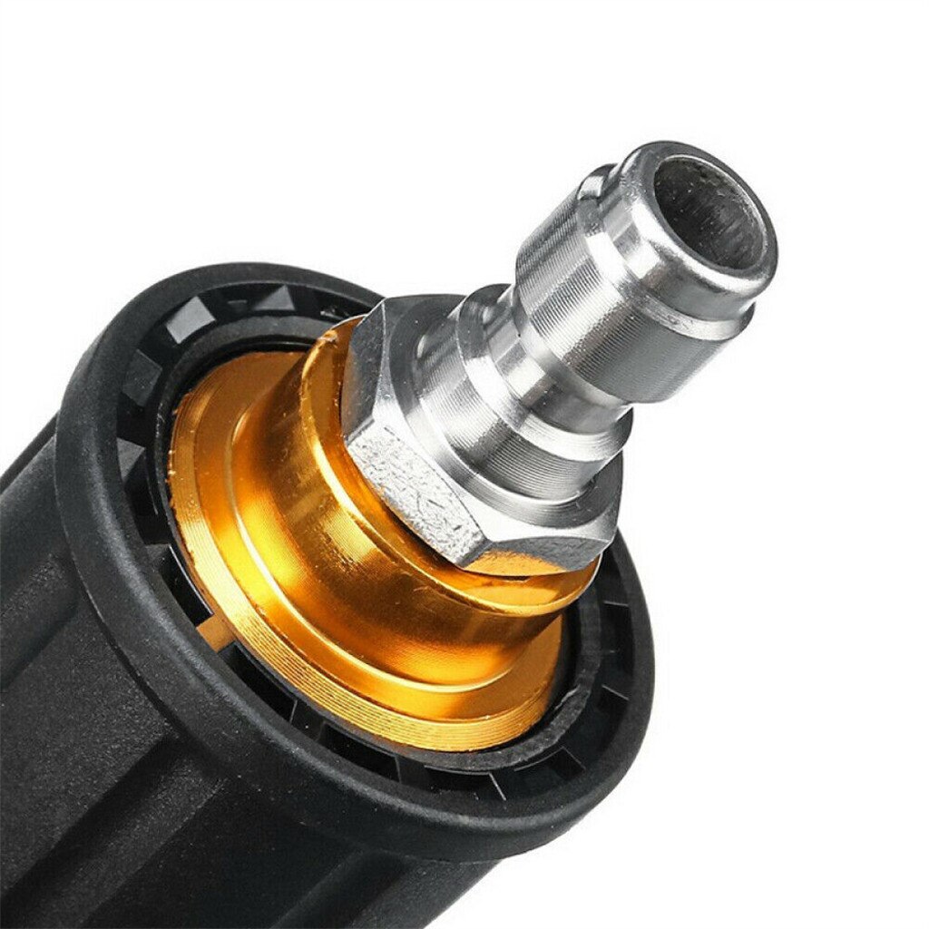 1PC Stainless Steel Copper Spray Nozzle 1/4&quot; High Pressure Washer Jet Wash Dirt Rotating Turbo Spray Tip UK 105*40mm