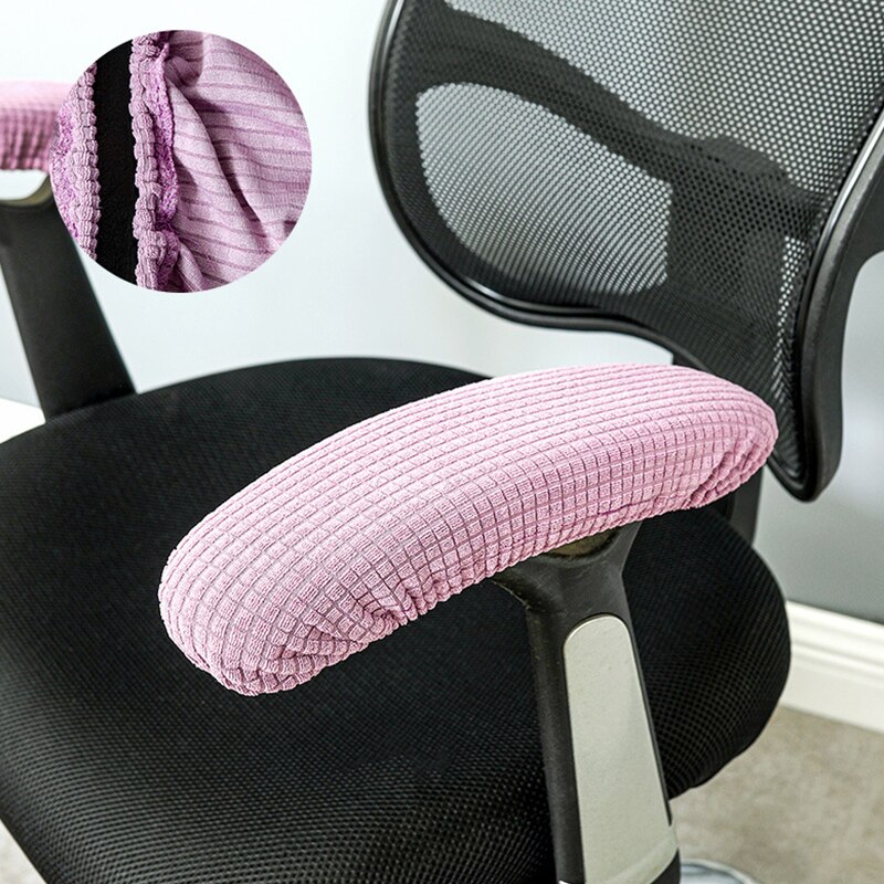 Housse de protection pour accoudoirs de chaise, extensible, anti-poussière, bras coudé, pour ordinateur de bureau