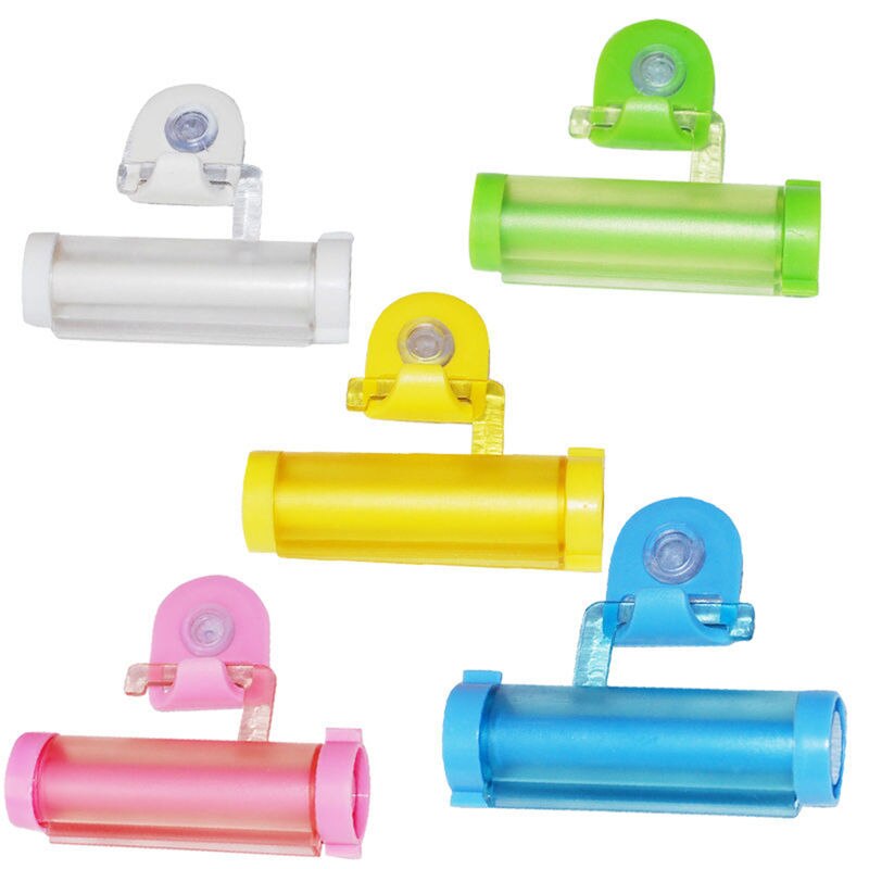 5 Colors Rolling Squeezer Toothpaste Dispenser Tube Partner Sucker Hanging Holde distributeur dentifrice 1 PCS