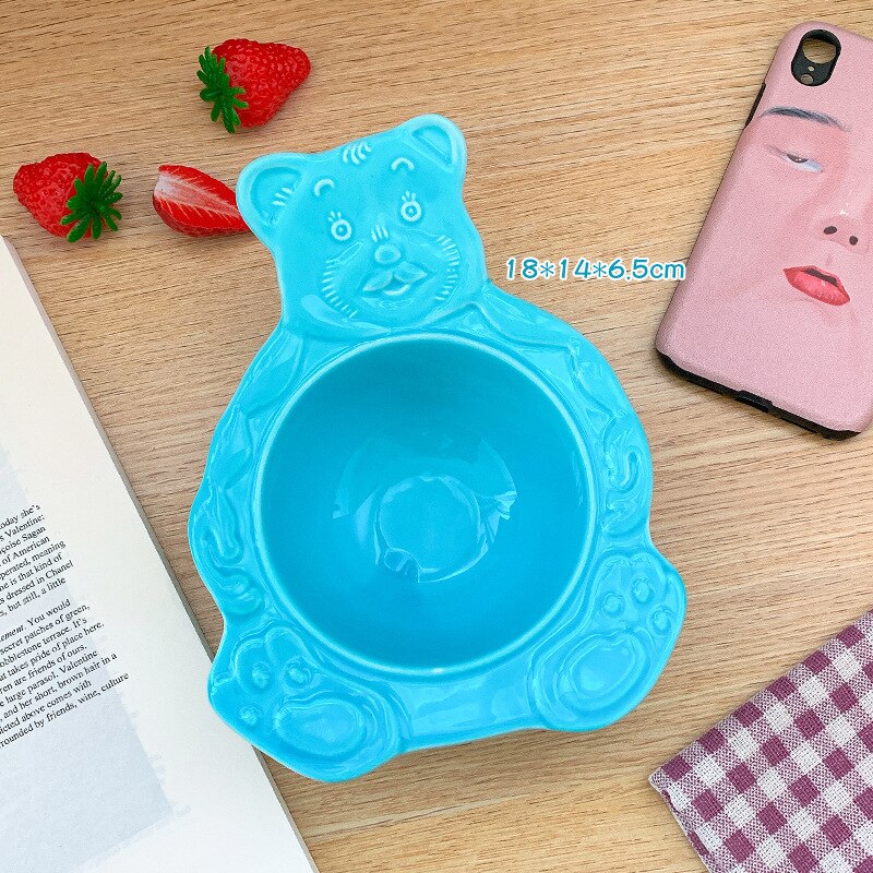Nette Bär Keramik Schalen Koreanische Cartoon Stud... – Vicedeal Nette Bär Keramik Schalen Koreanische Cartoon Stud... – Vicedeal