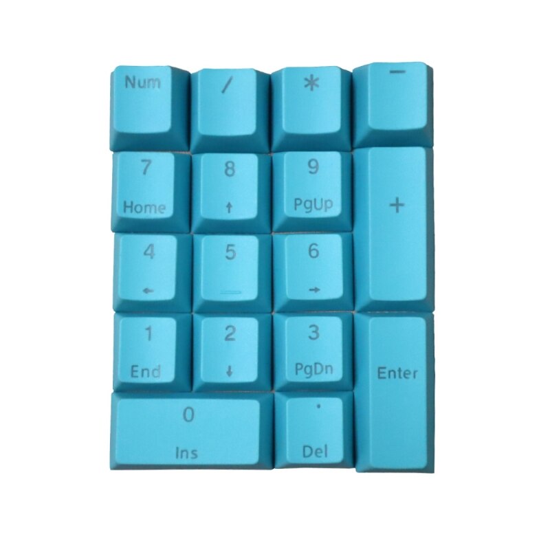 Custom Keycaps 17 Key Set OEM Profile PBT Keycaps Colorful Numeric Area Keys Suitable for Mechanical Keyboard: 1