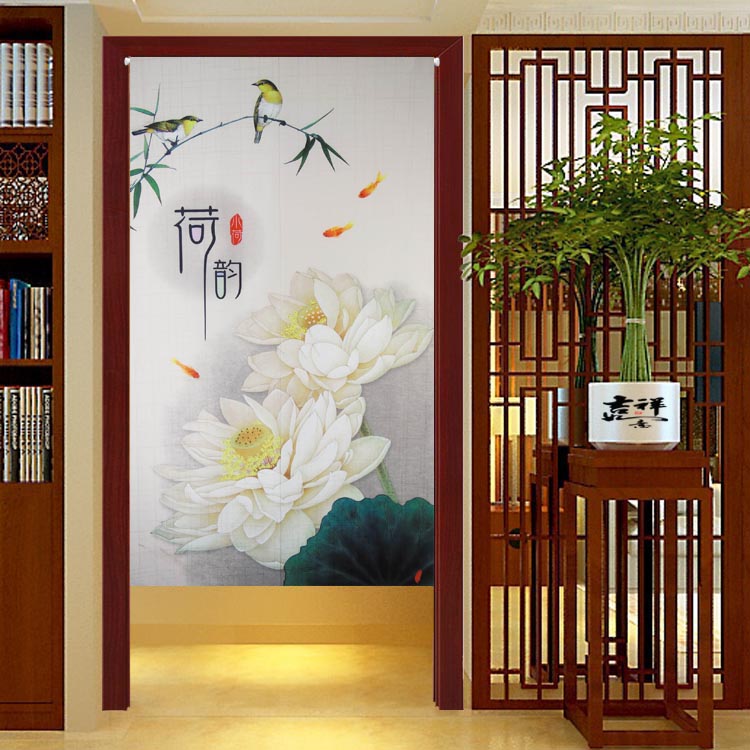 Det traditionelle kinesiske feng shui dørtæppe japansk noren dørtæppe soveværelse dørtæppe