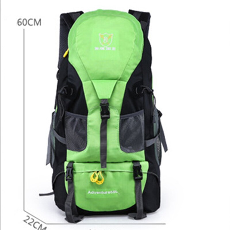 50L Outdoor Travel Bag Load Bearing Climbing Backpack Thickened Strap Camping Bags Waterproof Large Capacity Hiking Rucksack