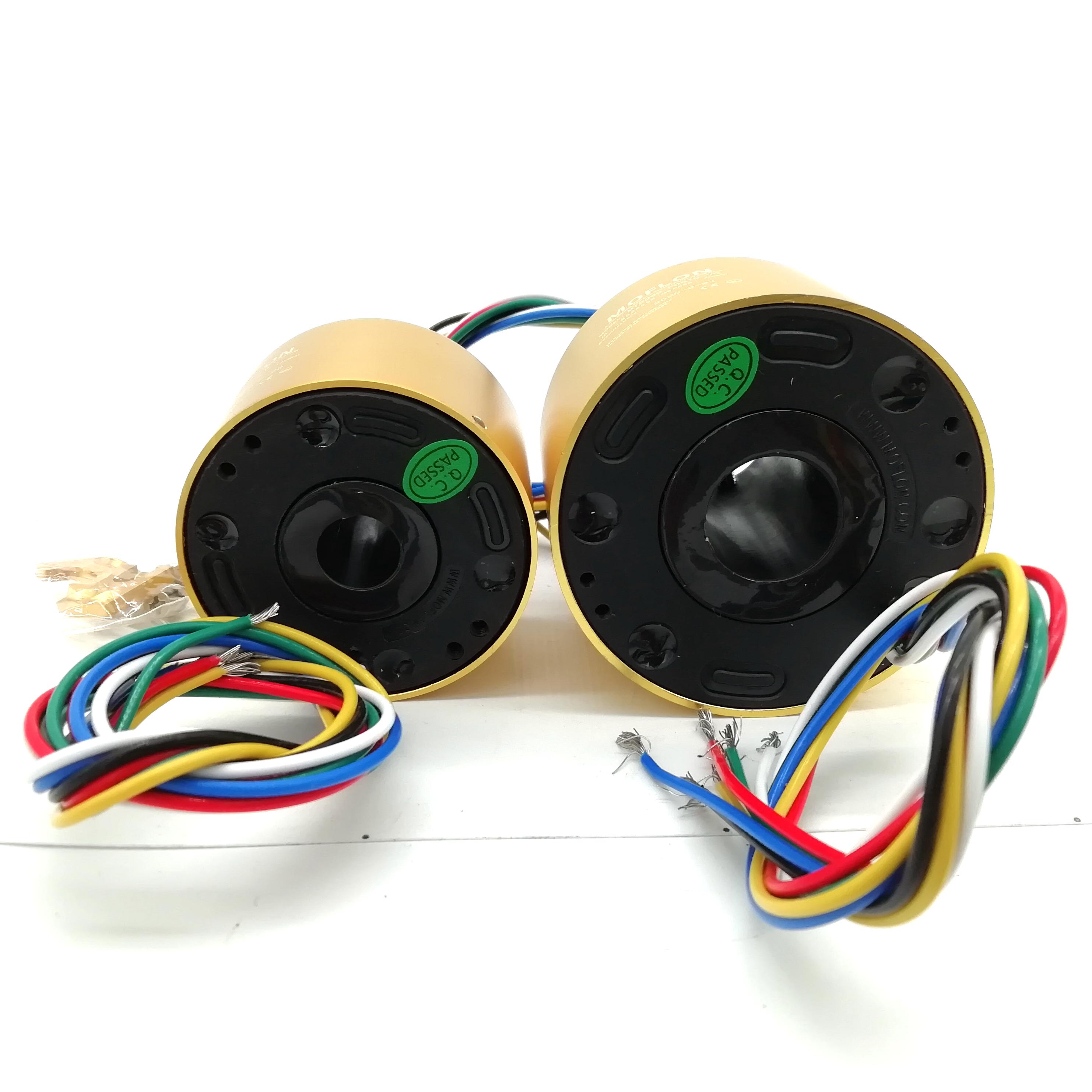 20mm Hole Slip Ring Hollow Shaft through Bore Rotating Miniature Electrical Connector 6 Wires 10A