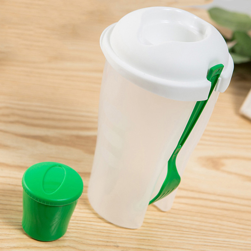 QuickDone Frische Salat Container Portion Mittagessen Tasse Mit Gabel einstellen Gemüse Obst Salat draussen Sport Ernährung Salat Werkzeuge AKC5322