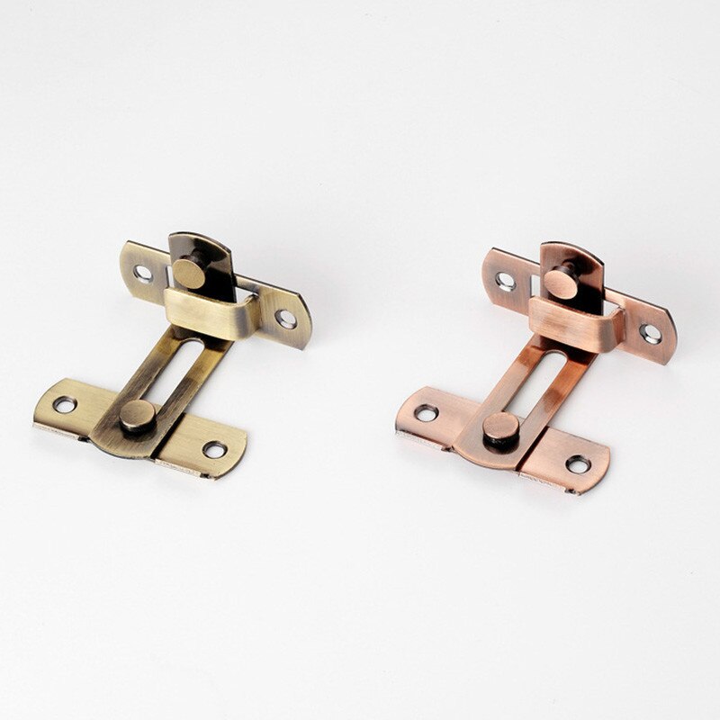 Stainless steel bronze right angle bend lock easy to assemble bolt stainless steel door buckle cabinet stainless steel lock