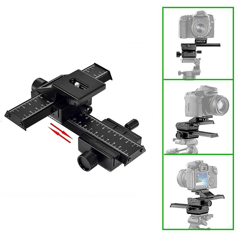 4-Way Macro Focusing Focus Rail Slider/Close-Up Shooting for Digital SLR Camera DC with Standard 1/4-Inch Screw Hole