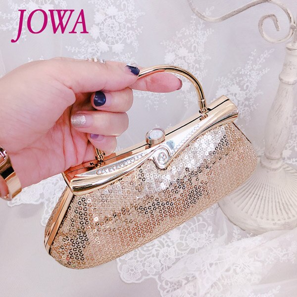 Special Offer Bridal Metal Sequined Clutch Women's Evening Bags Bling Day Clutches Red Wedding Purse Female Handbag: Gold