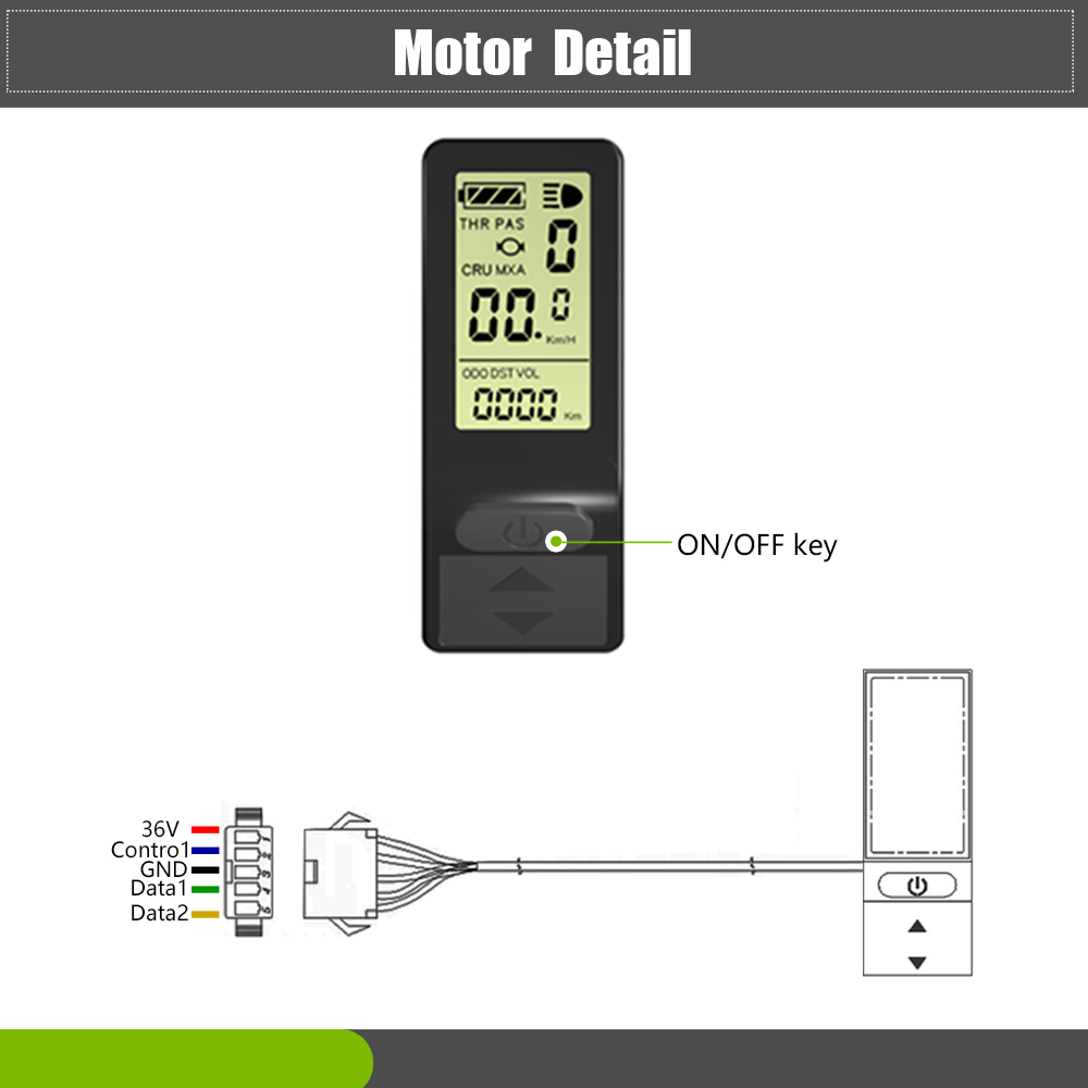 KT LCD4 Display 36V 48V Kunteng Computer Electric Bicycle Parts LCD Mini Display for Ebike Conversion Kit