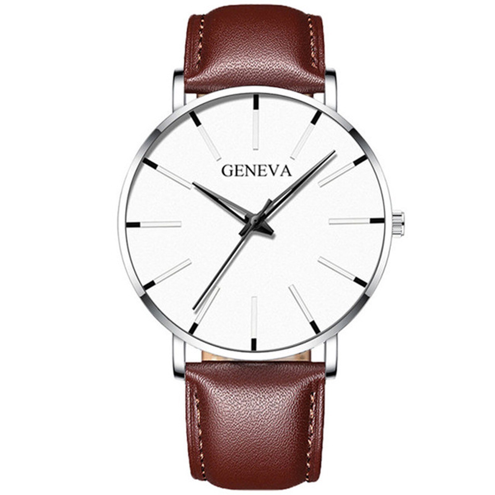 Minimalist Men's Ultra Thin Watches Simple Men Business Stainless Steel Mesh Belt Quartz Watch Masculino: U