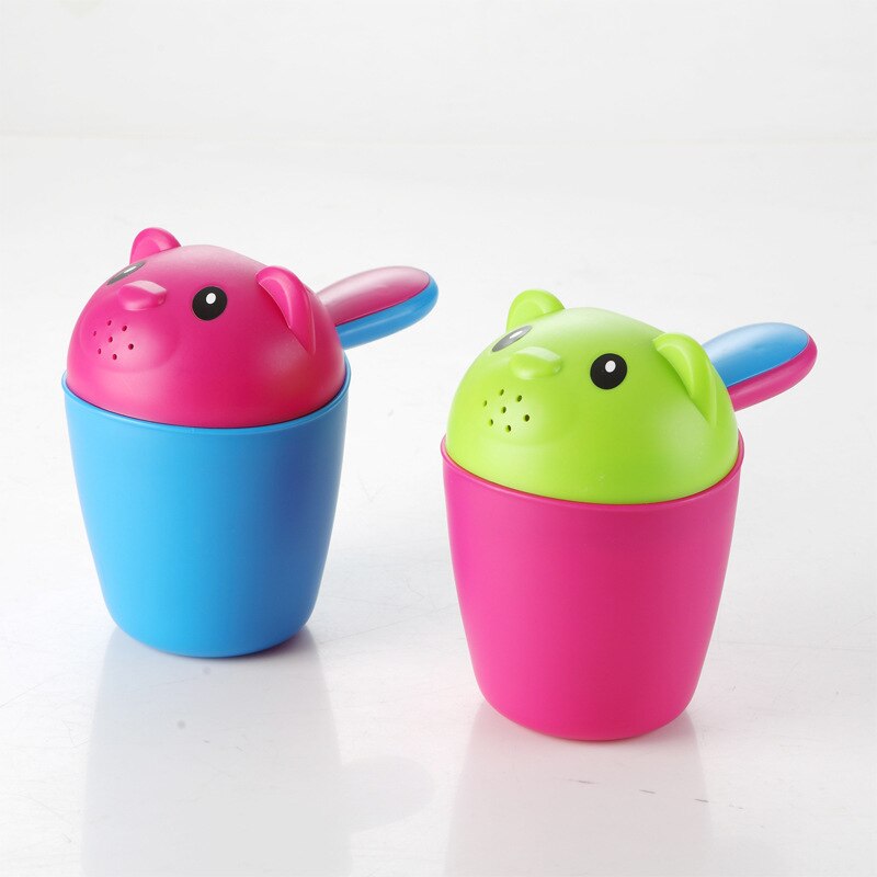 Vaso de champú de plástico PP para bebés y niños, lavador de cabeza para lavado de bebés, colorido