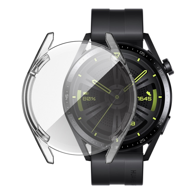 Screen Protector Cover for Huawei Watch 3 GT 3 46mm 42mm Case GT Runner GT3 Soft Tpu Scratch-resistant Shell Lightweight Bumper: XL / Clear