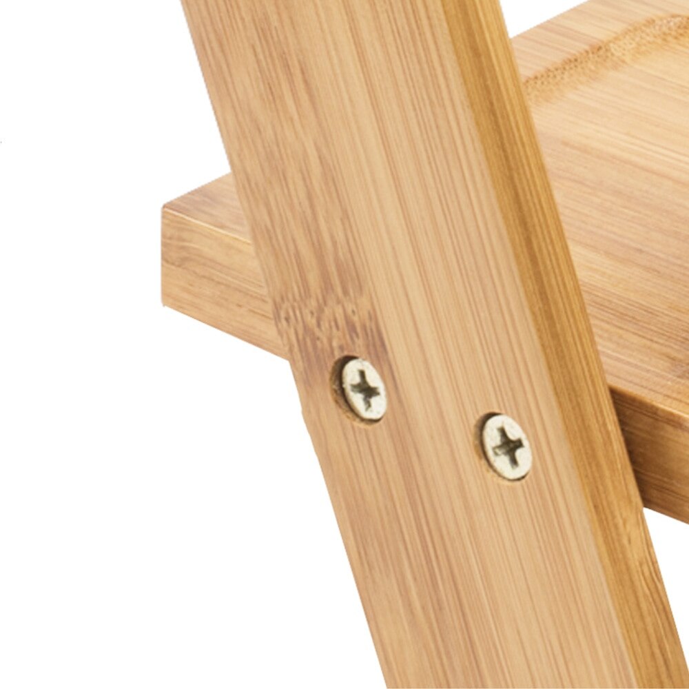 Plant Shelves Flower Display Stand Bamboo Display Stand Wood Shelf Storage Rack Outdoor Holder Flower Garden Rack Stand