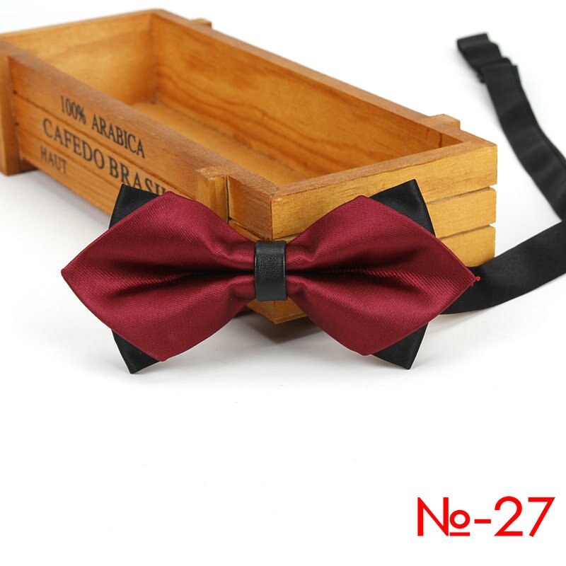 Corbatas de mariposa para hombre, pajarita de para , boda, niños y niñas, a cuadros, lazo rojo y negro, accesorios al por mayor: 27