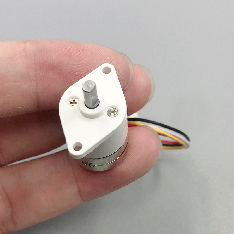 15mm -trinnsgirmotor  dc5v 6v 40 ohm 2- -faset 4- -tråds metallgirkasse trinnmotor med høyt dreiemoment med støvtett hus