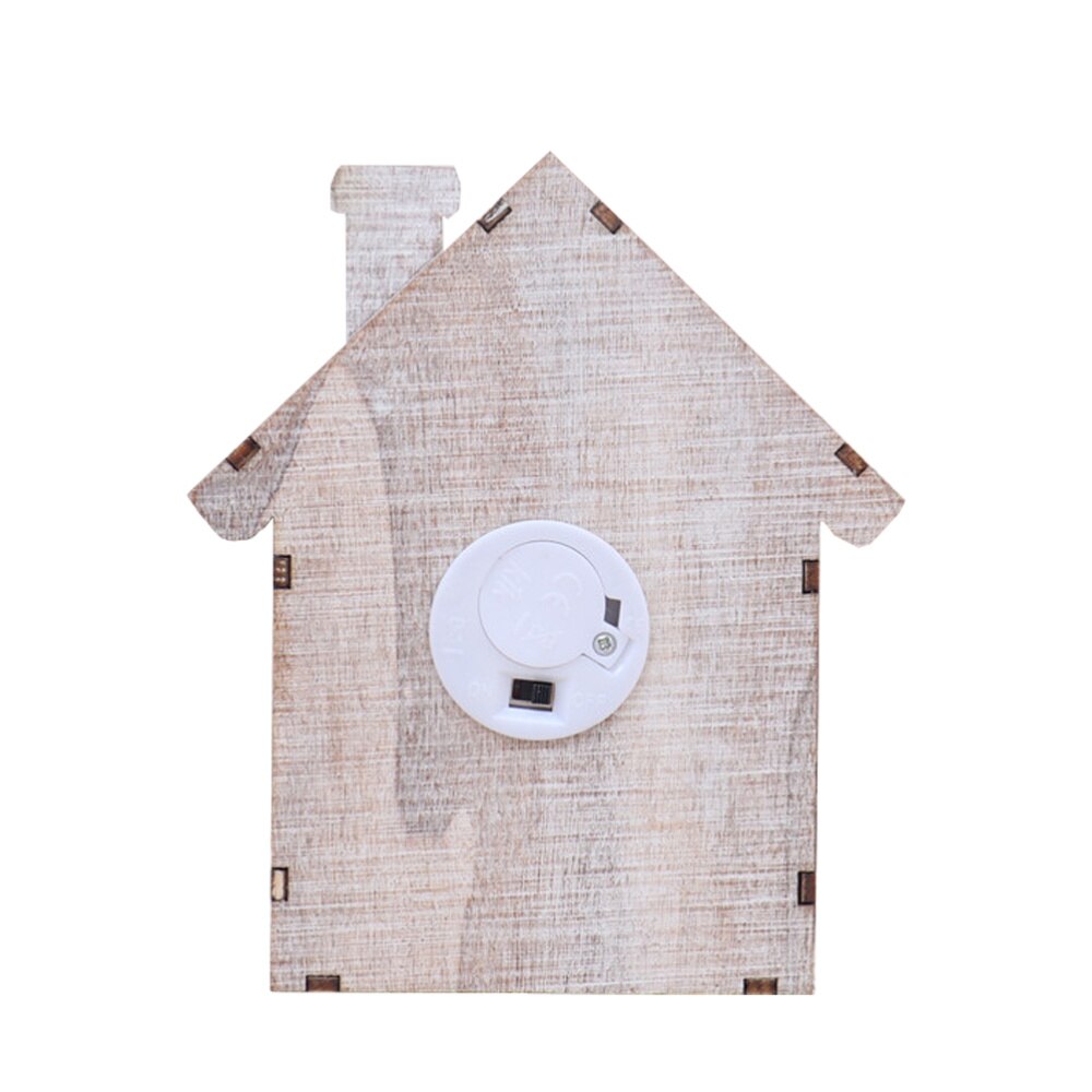 1pc træ nedtællingskalender stereo julekalender ornament uden batteri