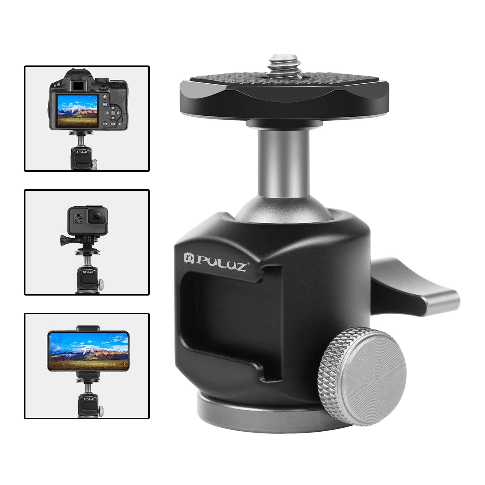 2 in 1 Tripod Mount with Cold Shoe 1/4 inch Holder Side Cold Shoe Mount for DSLR Cameras Photography Adjustable