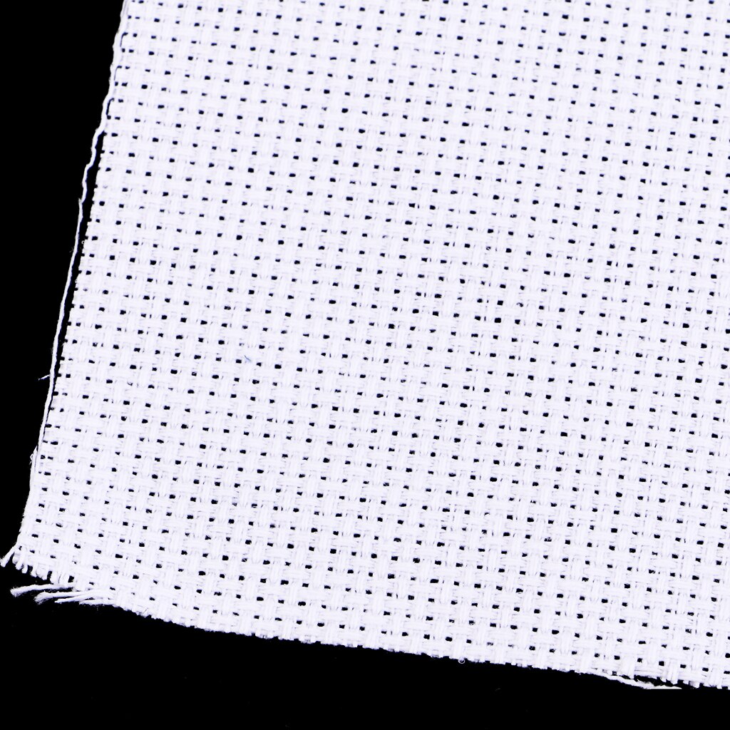 White 11 14 Count Cross Stitch Cloth Aida Fabric DIY Hand Embroidery Cloth