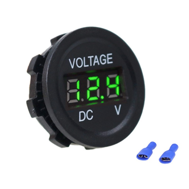 Voltmètre Numérique LED 12V Pour Voiture Moto Bateau - Moniteur Tension Batterie Avec Affichage Clair