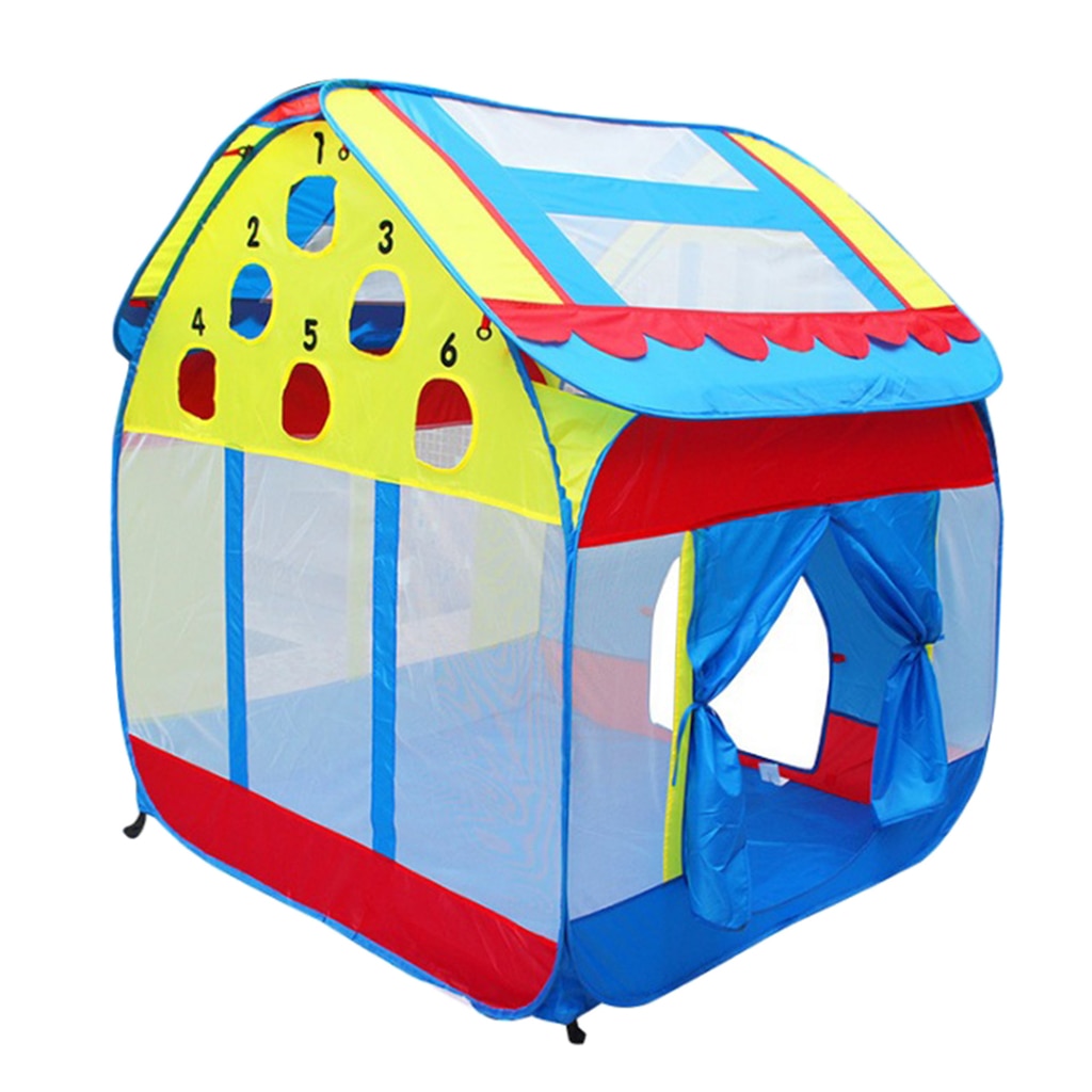 Foldable Castle Play Tent For Kids Girls Boys Indoor & Outdoor Activities Large Space for 2-3 Kids 140*120 cm