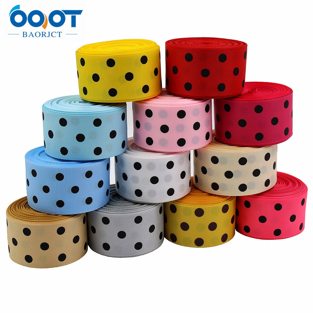 Stippen Grosgrain Lint, 38Mm 5Yards De Tape Voor Naaien Diy Hoofdtooi Accessoires Handgemaakte Materialen M-21106-1