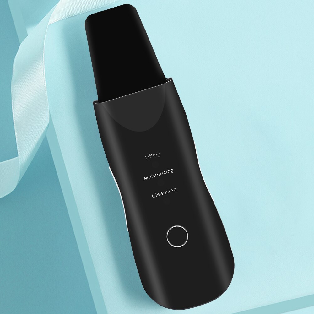 Ultrasonic Skin Scrubber Deep Cleaning Face Scrubber Vibrating Facial Cleansing Skin Spatula Peeling Beauty Instrument Device