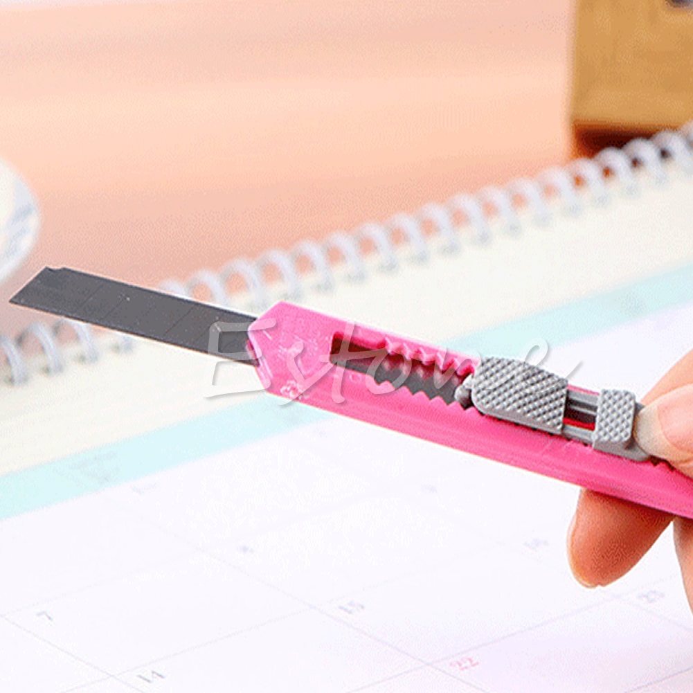 2PCS Box Cutter Utility Knife Snap Off Retractable Razor Blade Knife Tool