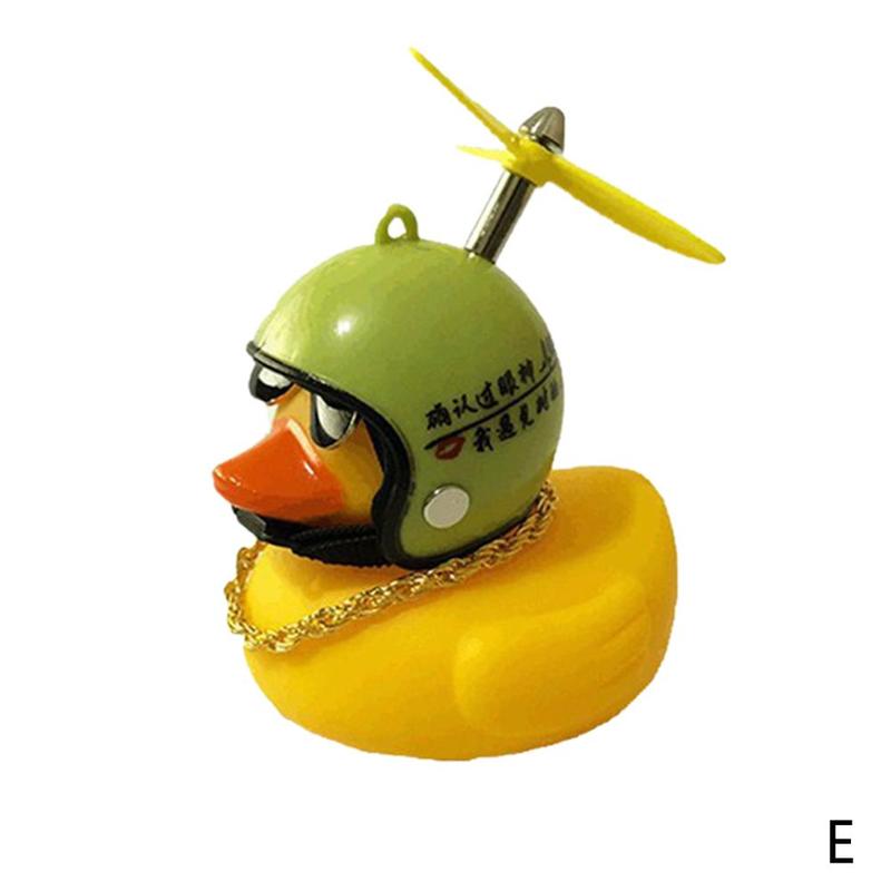 Auto Accessoires Kleine Gele Eend Auto Accessoires Kleine Gele Eend Dragen Een Helm Auto Achteruitkijkspiegel Auto Interieur Decorati: E