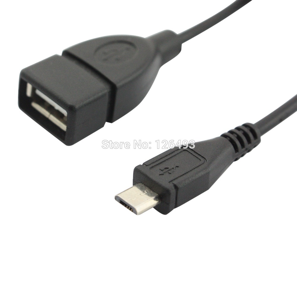 Micro USB otg kabel adapter voor Iphone, Sumsong, Lenovo, sony of usb camera, die ondersteuning otg functies