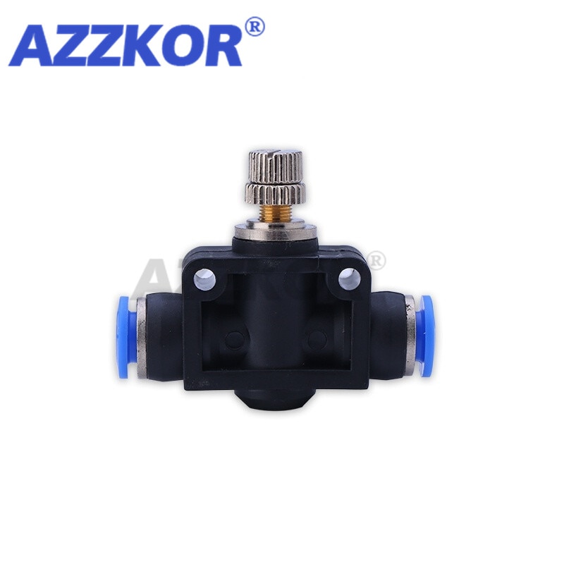 Válvula de Control de velocidad de flujo de aire LSA, piezas neumáticas, válvula reguladora, válvula de conmutación neumática, 4, 6, 8, 10 y 12mm, 1 unidad