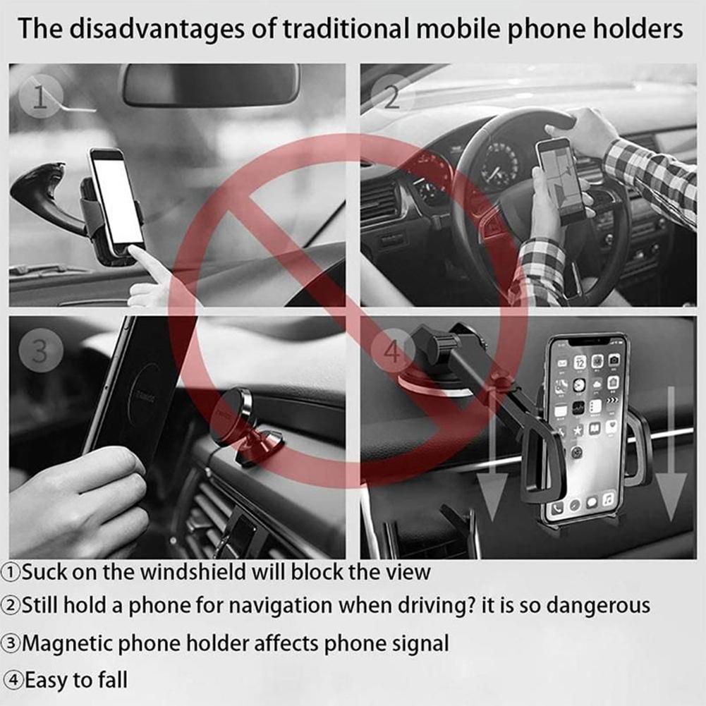 Multifunctionele Auto Pocket Automotive Air Vent Opbergtas Organisator Mobiele Telefoon Opslag Stand Auto Mount Telefoon Houder Key Card