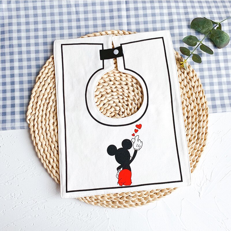 Mignon dessin animé bébé bavoirs coton imperméable à l'eau baver Burp chiffons pour -nés bord ondulé doux produits pour enfants: 13