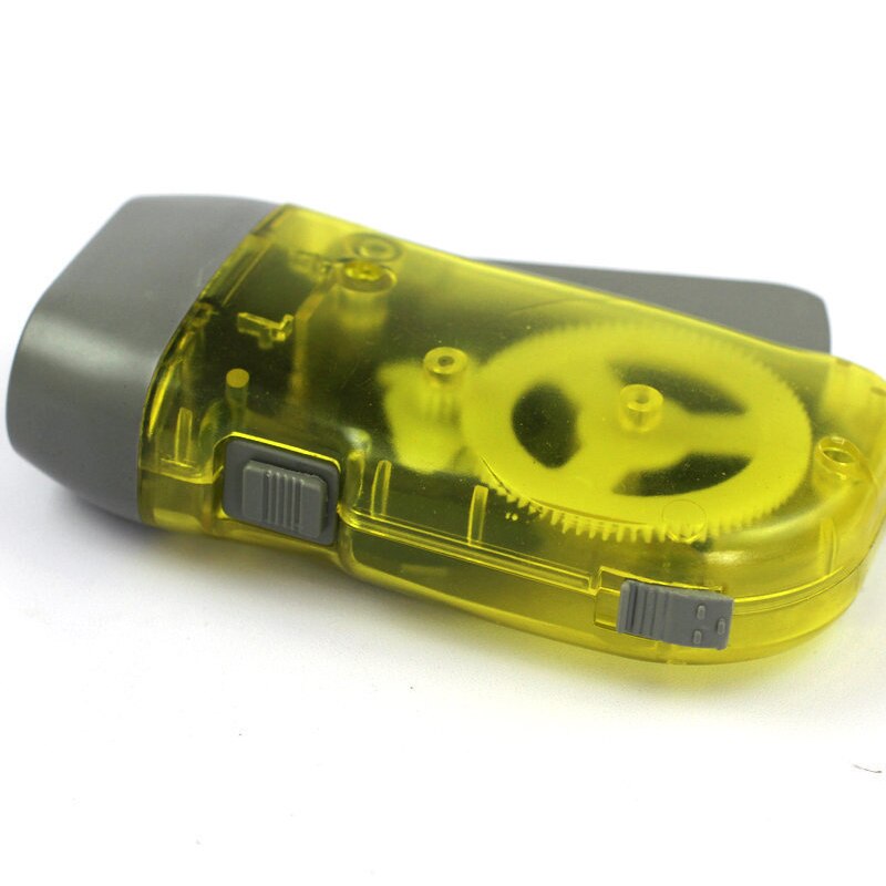 Lampe torche de voyage | Sans batterie, générateur manuel 3 dynamo lampe torche de voyage, lampes de poche à pression manuelle, lampes de Camping: Jaune