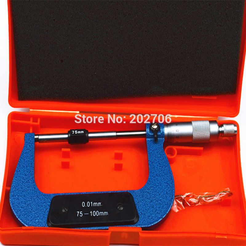 Outside micrometer 75-100mm micrometer 0.01mm color ship by random