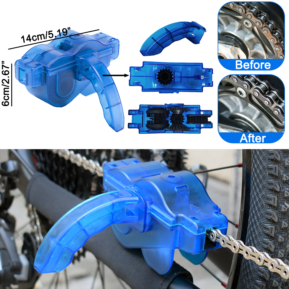 Kettenreiniger Reinigung Fahrradkette Bürste Waschwerkzeug einstellen MTB Rennrad Schutz Öl Kettenrad Grunge Bürste für Mountainbike