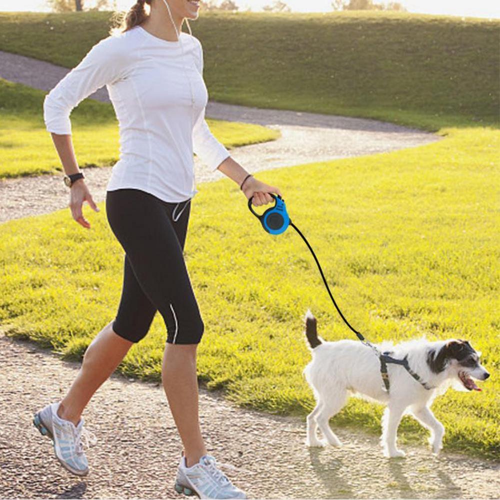 3 / 5 M Dog Walking Rope Retractable Extension Pet Traction Line Tape Soft Handle Automatic Telescopic Dog Rope Pet Walking Lead