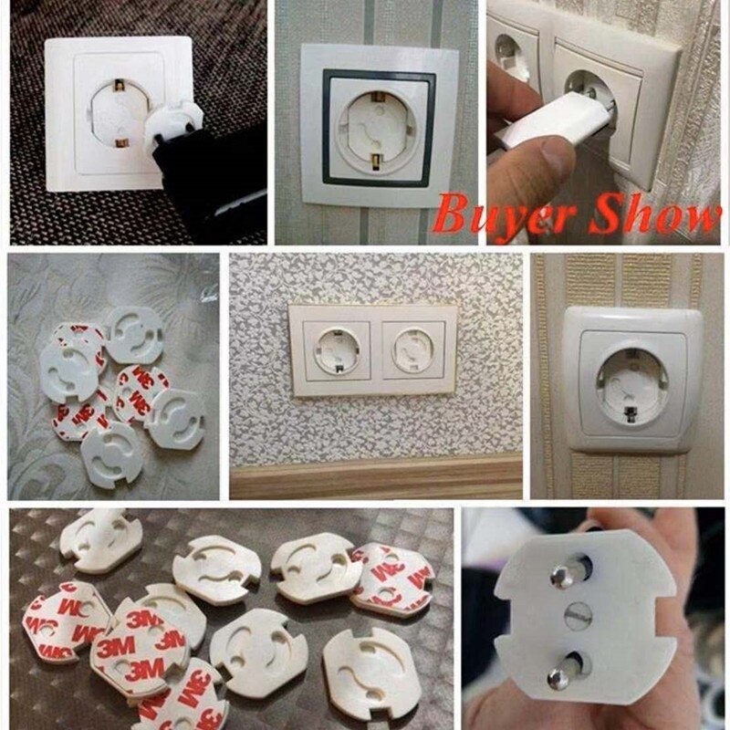 20Pcs Anti Electric EU Plug Sockt Cover Sockproof Safety Electrical Outlet Cover For Kids