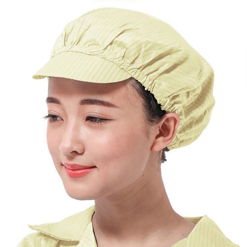 Elastisk mesh støvtette hetter antistatisk leie rom pustende arbeider lokk restaurant service verksted menn kvinner arbeider lue