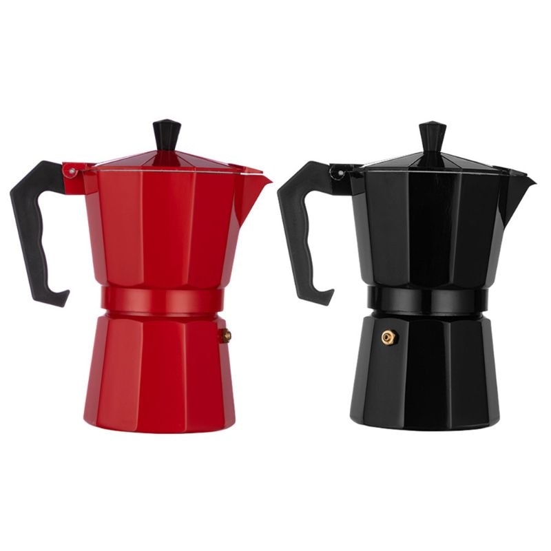 3/6 kop espresso ottekantet kaffemaskine aluminium percolator komfur kogepande husholdning køkkenbar leverer husholdningsapparater