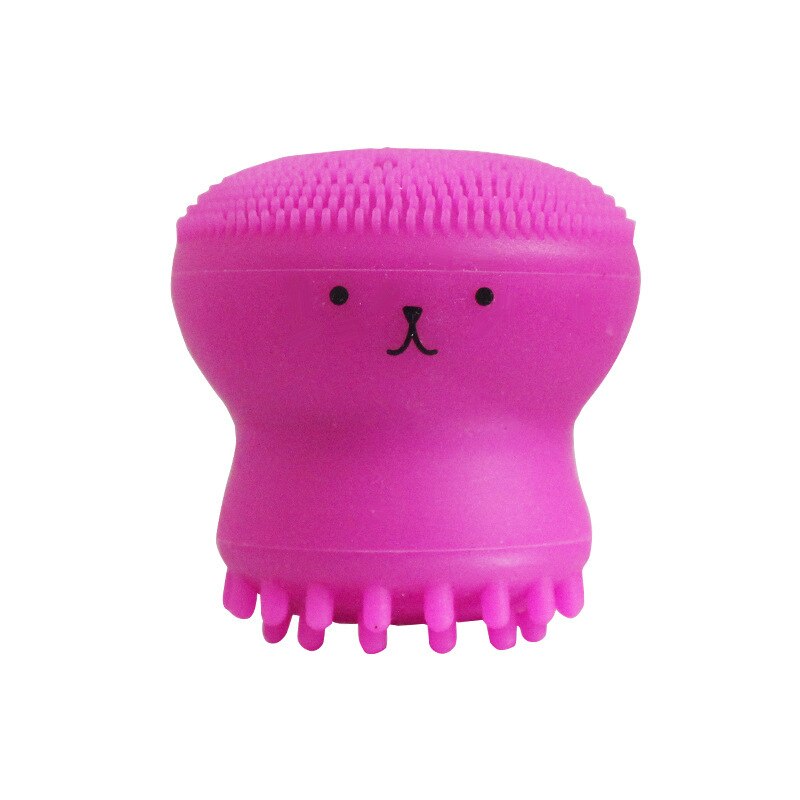 Cepillo de limpieza Facial con forma de pulpo, Material de silicona que Reduce la piel muerta, fácil de sujetar, masajea el acné, suave, Unisex,: 03