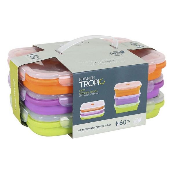 Set de 3 Fiambreras Kitchen Tropic (3 uds)