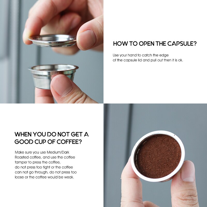 Metal de acero inoxidable para Lavaza, un filtro de cápsula de café reutilizable para Lavazza a Jolie/Tiny & LM3100 ESPRIA