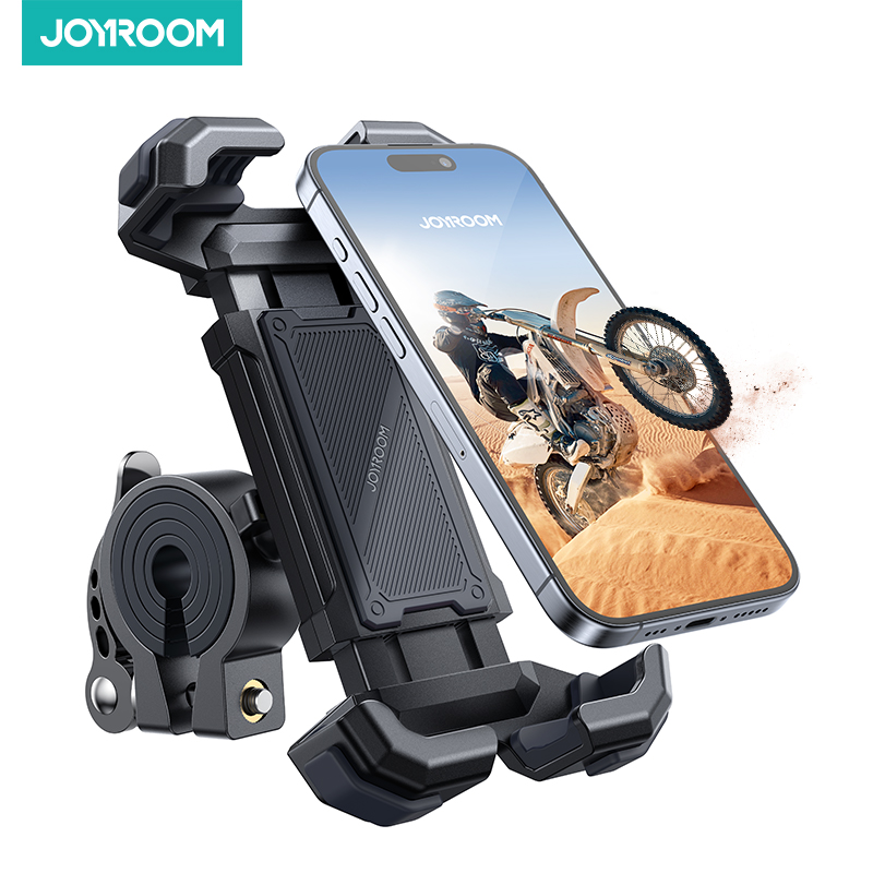 Joyroom soporte de teléfono para bicicleta soporte de teléfono para motocicleta soporte de teléfono para manillar de bicicleta 4,7-7 "abrazadera para teléfono móvil para Scooter ATV/UTV