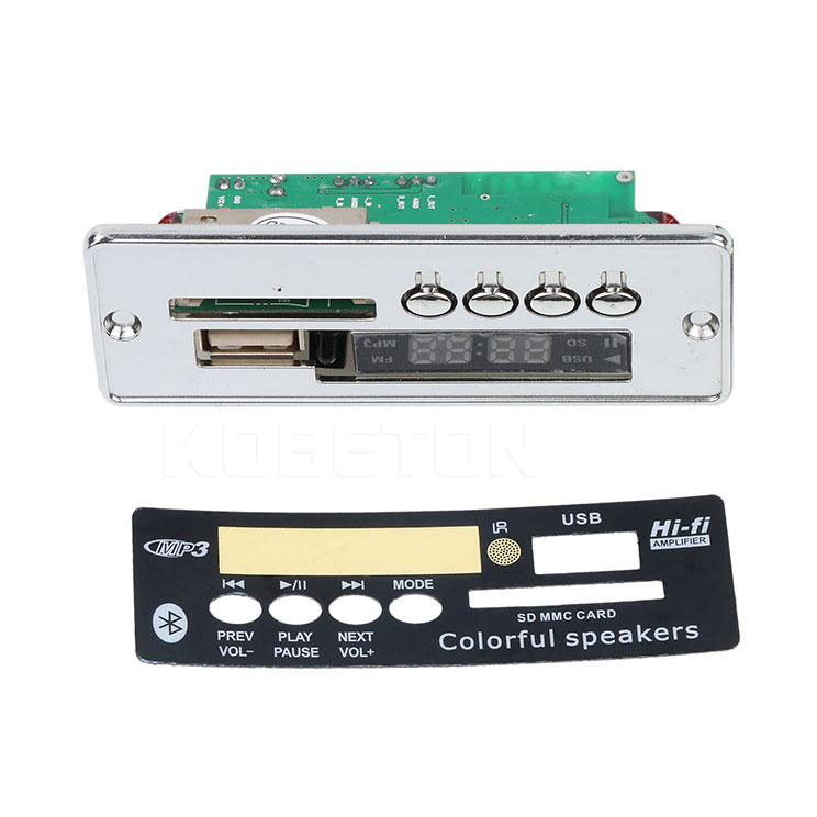 Kebidu carro usb bluetooth mp3 decodificador placa com controle remoto mãos-livres mp3 player integrado módulo usb fm aux rádio para carro