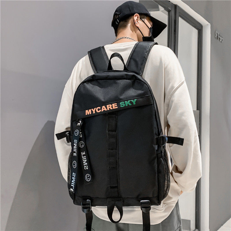 Large Capacity Men Backpack High School Bags for Teenage Boys University Student Back Pack Nylon Casual