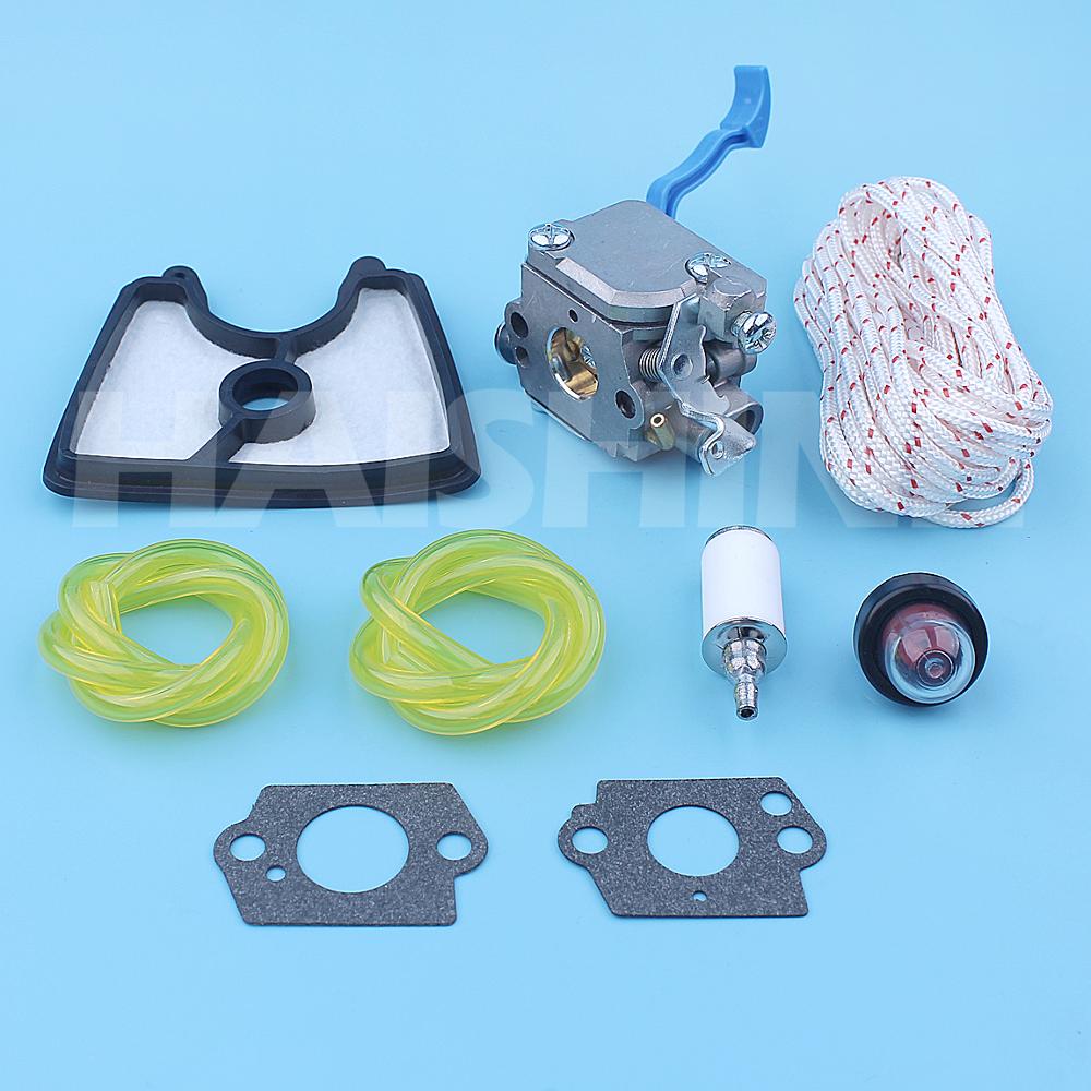 Kit d'entretien de carburateur pour Husqvarna 125B 125BX 125BVX 28cc 2-Cycle souffleur de feuilles tirer la corde Zama C1Q-W37 pièce de rechange