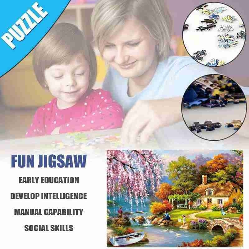 Jigsaw 1000 Stuks Puzzels Idylic Landschap Zelfassemblerende Speelgoed Decoratie Voor Volwassenen Decompressie Puzzels Puzzels Thuis Ji Q7H1